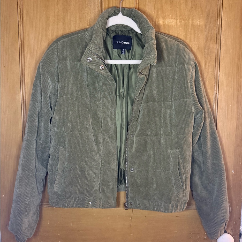 Fashion Nova Olive Green Jacket